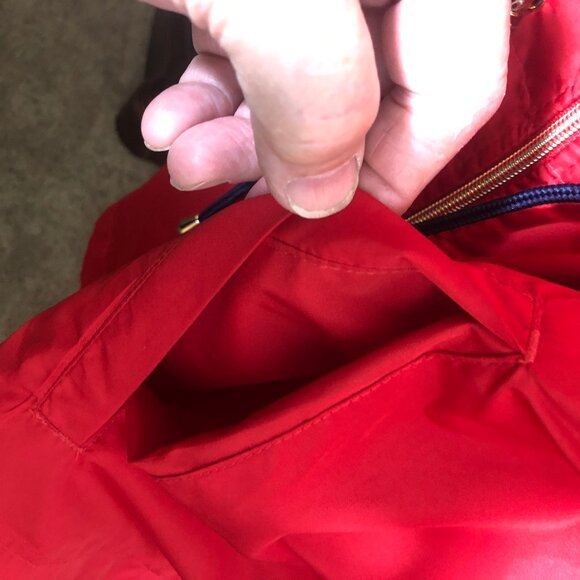 Susan Graver Red Lightweight Hooded Jacket - Size S - Picture 7 of 16